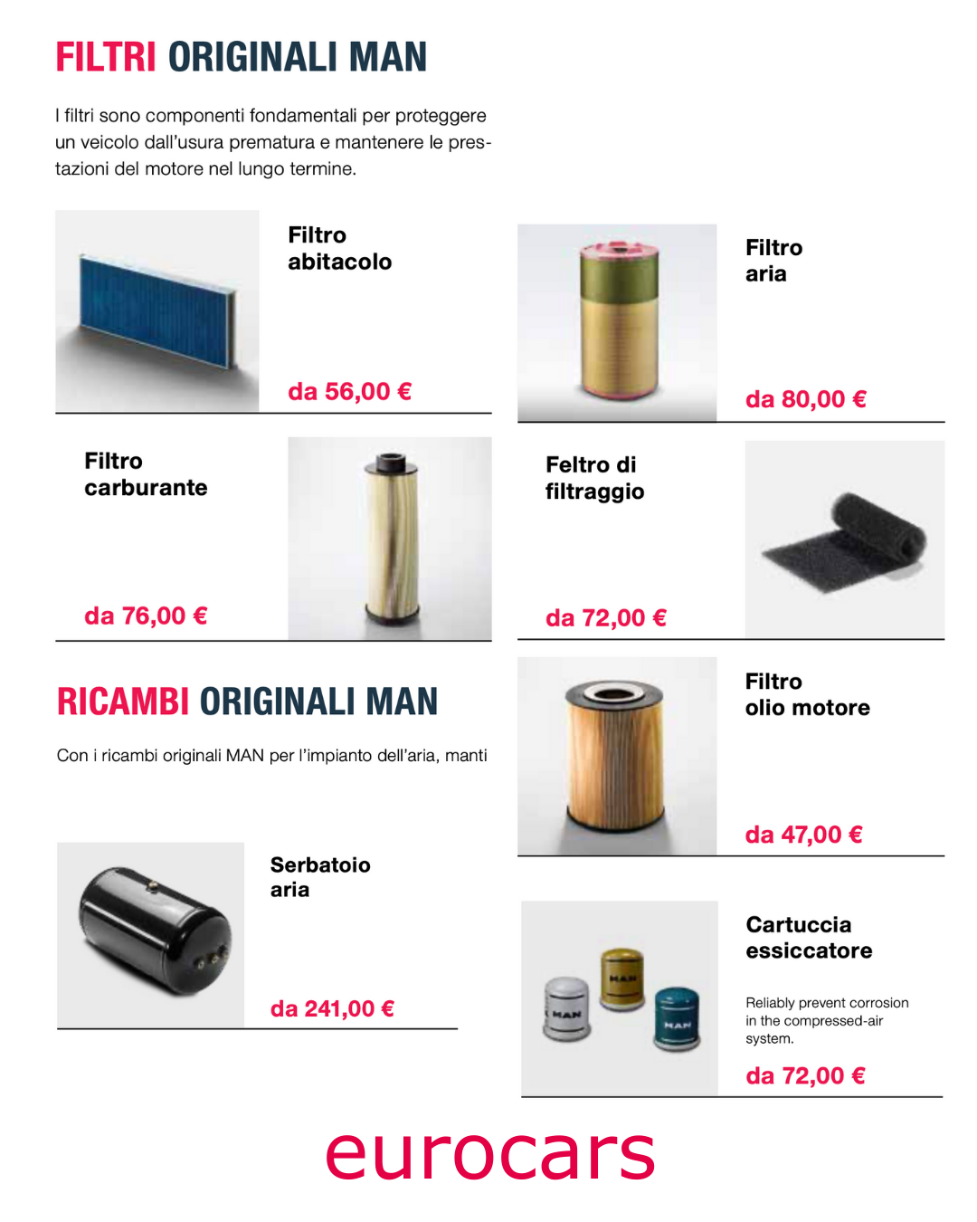 RICAMBI E ACCESSORI ORIGINALI MAN